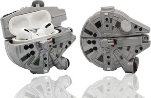 AirPods Pro -kotelon kansi, 3D-sarjakuva pehmeä silikonisuojakuori Millenium Falcon -muotihahmo hinta ja tiedot | Älylaitteiden lisätarvikkeet | hobbyhall.fi