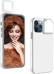 [selfie Fill Light -valolla] iPhone 12 Pro Case Light Up -kotelolle, joka on yhteensopiva suoratoiston/meikin kanssa hinta ja tiedot | Älylaitteiden lisätarvikkeet | hobbyhall.fi