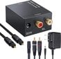 Digitaali-analogimuunnin DAC Digital SPDIF Toslink analogiseen stereoäänen L/R-muuntimeen hinta ja tiedot | Älylaitteiden lisätarvikkeet | hobbyhall.fi