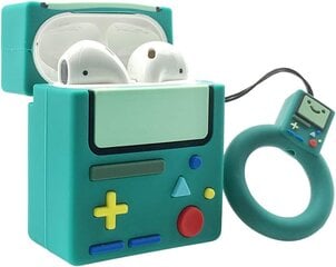 Kotelo Airpods 1 & 2 -kotelolle, Smile Game Boy Shape Airpods -lisävarustesarjat, pehmeä silikoni 3D C hinta ja tiedot | Älylaitteiden lisätarvikkeet | hobbyhall.fi