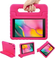 Kotelo Galaxy Tab A 8.0 2019 SM-T290 / SM-T295, Grip Stand Case Kids Iskunkestävä Suojakuori Iskunkestävä Kotelo lapsille Samsung Galaxy Tab A 8.0 2019 (Magenta) hinta ja tiedot | Älylaitteiden lisätarvikkeet | hobbyhall.fi