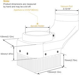 Pölysuojus, karan pölykengän kannen puhdistusaine CNC-reitittimelle 80 mm karamoottorin jyrsinkoneen kaiverrus hinta ja tiedot | Älylaitteiden lisätarvikkeet | hobbyhall.fi