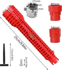 in 1 hanan ja pesualtaan asennusavain keittiön LVI-korjaushanan jakoavain pesualtaan asennustyökalulle, hinta ja tiedot | Älylaitteiden lisätarvikkeet | hobbyhall.fi