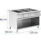 Vapaasti seisova induktioliesi avoimella pohjalla, 6 keittoaluetta, 25.5 kW hinta ja tiedot | Sähköliedet | hobbyhall.fi