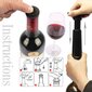 Vacu Vin Black Pump Wine Saver -tulpilla - Pitää viinin tuoreena hinta ja tiedot | Säilöntä | hobbyhall.fi