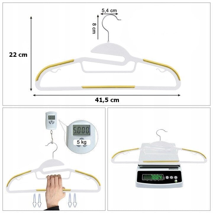 Flexi vaateripustinsarja, 20 kpl hinta ja tiedot | Naulakot | hobbyhall.fi