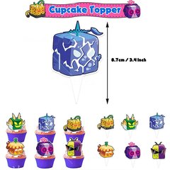 Lahjat Kodinsisustus Juhlatarvikkeet Blox Hedelmät Teema Banneri Cupcake Toppers Ilmapallot Set Rekvisiitta hinta ja tiedot | Ilmapallot | hobbyhall.fi