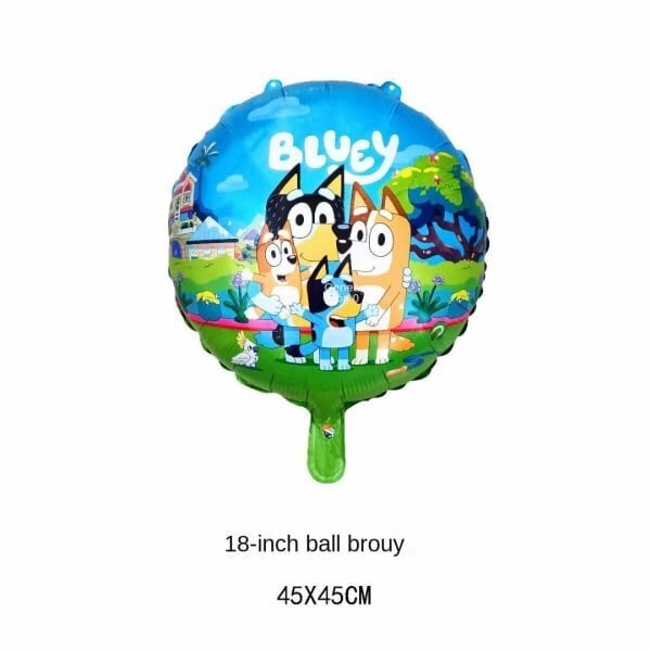 26" Bingo Bluey Syntymäpäiväkoristeet Folioilmapallot Sinioranssi B hinta ja tiedot | Ilmapallot | hobbyhall.fi