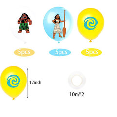 Maui Moana Happy Birthday Set Latex Balloons Party Decoration Kit Qq-75 hinta ja tiedot | Ilmapallot | hobbyhall.fi