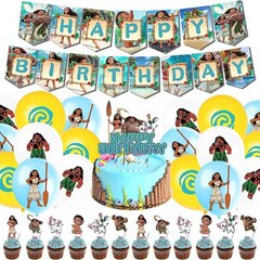 Maui Moana Happy Birthday Set Latex Balloons Party Decoration Kit Qq-75 hinta ja tiedot | Ilmapallot | hobbyhall.fi