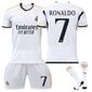 23-24 Ronaldo 7 Real Madrid Jersey uusi kausi uusin aikuisten lasten jalkapallopaidat Z- Perfet Kids 22 (120-130cm) hinta ja tiedot | Jalkapallovaatteet ja -varusteet | hobbyhall.fi