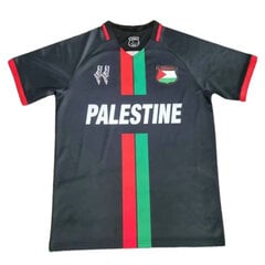 Palestine Home Musta jalkapallopaita 23/24 faneille Lahjat Black-A hinta ja tiedot | Jalkapallovaatteet ja -varusteet | hobbyhall.fi