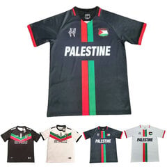 Palestine Home Musta jalkapallopaita 23/24 faneille Lahjat Black-A hinta ja tiedot | Jalkapallovaatteet ja -varusteet | hobbyhall.fi