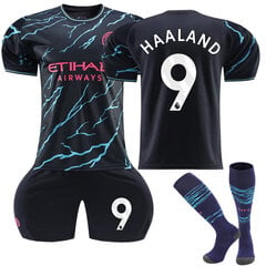 23-24 Manchester City Away Football Kit nro 9 Haalan NO.9 hinta ja tiedot | Jalkapallovaatteet ja -varusteet | hobbyhall.fi