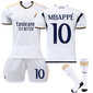 23-24 Real Madrid Home Kids Football Kit nro 10 Mbappé 26 26 hinta ja tiedot | Jalkapallovaatteet ja -varusteet | hobbyhall.fi