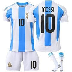 Jalkapallopaita 2024 Copa America Argentiina Jalkapallopaita 10 Messi 11 Di Maria Adults Kids Jersey Home 10 Sukilla – täydellinen koti 10 sukilla hinta ja tiedot | Jalkapallovaatteet ja -varusteet | hobbyhall.fi