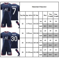 23-24 Paris Saint G ermain Fotbollströja för barn nr 10 Neymar hinta ja tiedot | Jalkapallovaatteet ja -varusteet | hobbyhall.fi