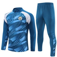 23-24 Manchester City Home Paita nro 17 De Bruyne Foden No. 9 Haaland pitkähihainen setti lapsille ja aikuisille sininen naamiointi hinta ja tiedot | Jalkapallovaatteet ja -varusteet | hobbyhall.fi