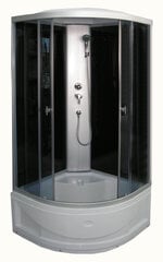 Neliseinäinen R8804B Musta ja harmaa suihkukaappi hinta ja tiedot | Euroliux Kodin remontointi | hobbyhall.fi
