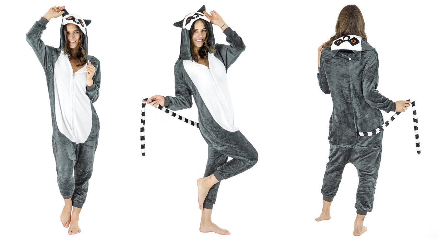 Lemuri Onesie-pyjama, koko S hinta ja tiedot | Vauvan tyynyt ja peitot | hobbyhall.fi