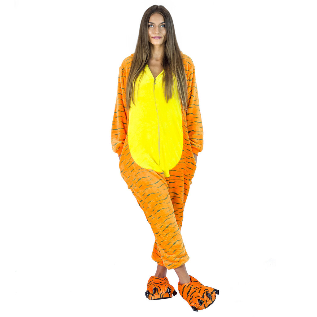 Tiikeriaiheinen onesie-asu, koko S hinta ja tiedot | Vauvan tyynyt ja peitot | hobbyhall.fi