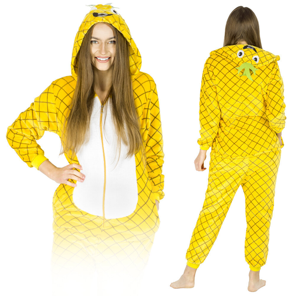 Ananas Onesie-pyjama, koko S, keltainen hinta ja tiedot | Vauvan tyynyt ja peitot | hobbyhall.fi