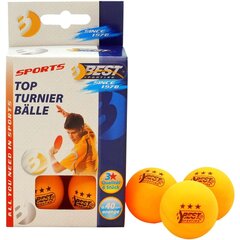 Oranssit pöytätennispallot, 3 tähteä, 6 kpl hinta ja tiedot | Pingispallot | hobbyhall.fi