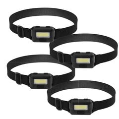 4-pakkaus LED-otsalapputaskulamppu aikuisille ja lapsille COB Flood Light punainen hinta ja tiedot | Retkilamput | hobbyhall.fi