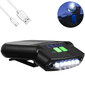 1 LED Clip on cap valot USB ladattava kansi, musta hinta ja tiedot | Retkilamput | hobbyhall.fi