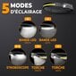 USB-ladattava otsalamppu - 5-moodia Ultra Bright White Light LED hinta ja tiedot | Retkilamput | hobbyhall.fi