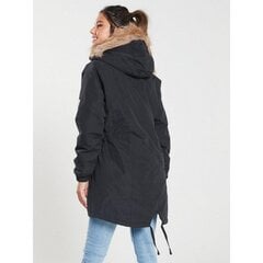 Trespass Naisten / naisten Celebrity eristetty pidempi pituus Parka takki takki, Musta UTTP4190_black hinta ja tiedot | Naisten ulkoilutakit | hobbyhall.fi