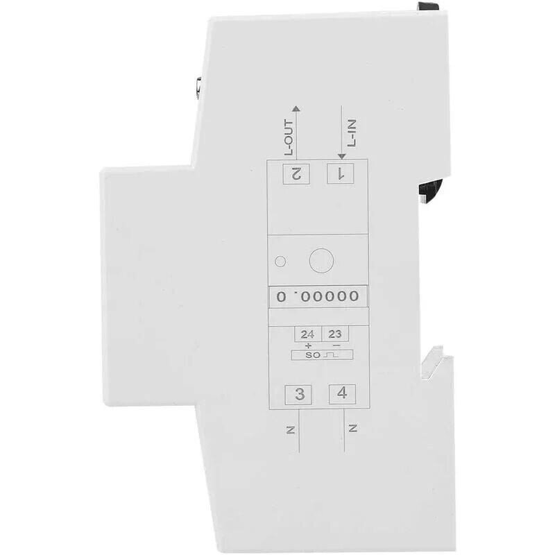 1kpl 5-80A 230V 50Hz yksivaiheinen sähköenergiamittari LCD-taustavalo, DDS015 DIN-kiskoon asennettu sähköenergiamittari, wattisen sähköenergian mittari hinta ja tiedot | Aurinkopaneelit | hobbyhall.fi