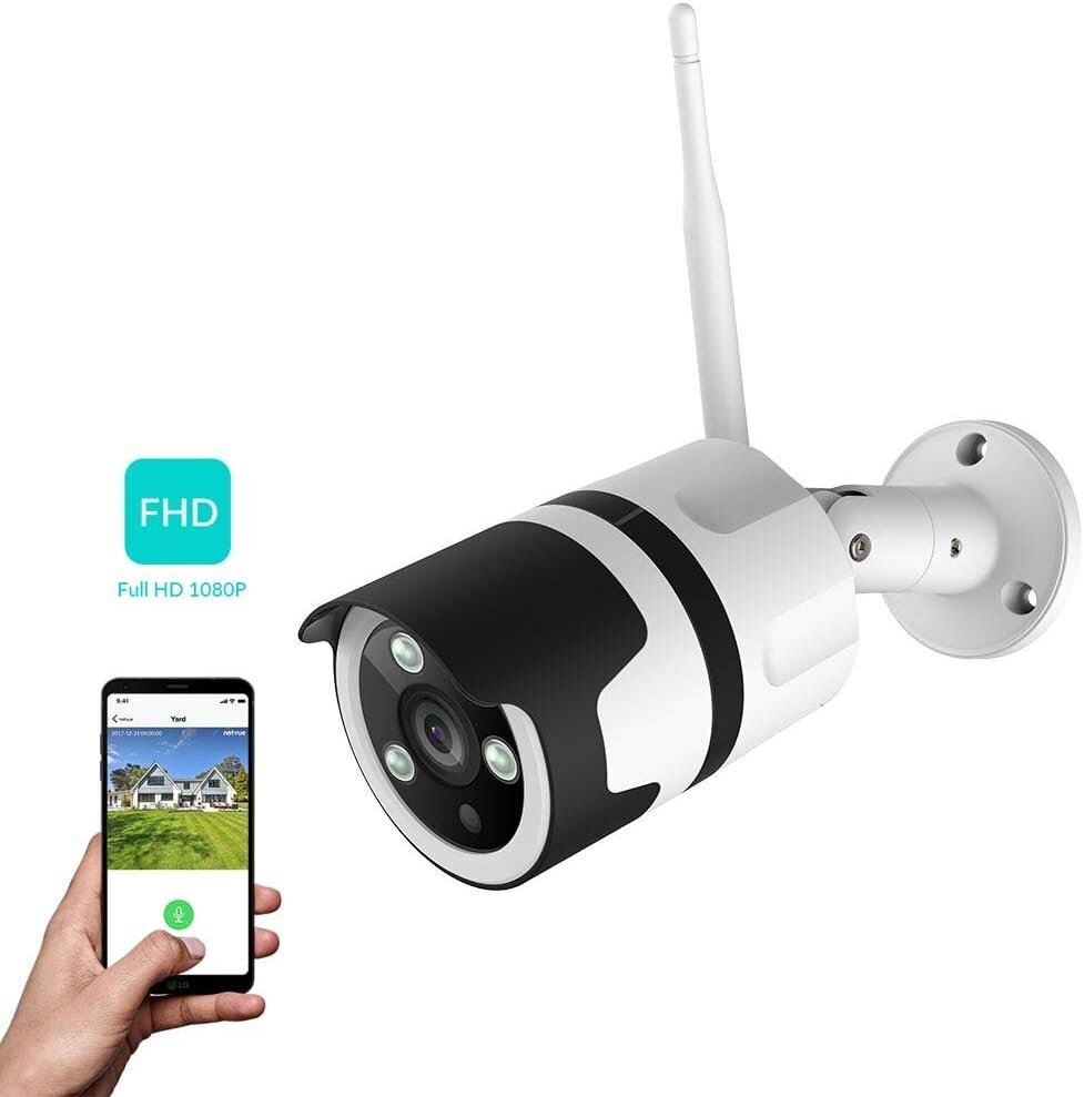 Outdoor 1080P FHD WiFi IP-valvontakamera, joka on yhteensopiva Alexan kanssa, IP66 pölytiivis IP-kamera, jossa yönäkö, Wi-Fi hinta ja tiedot | Valvontakamerat | hobbyhall.fi