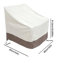 2 Pack Patio Adirondack tuolinpäällinen 31X33X36 tuumaa Heavy Duty Outdoor Cover 420D, vedenpitävä ulkokäyttöön hinta ja tiedot | Muut huonekalutarvikkeet | hobbyhall.fi