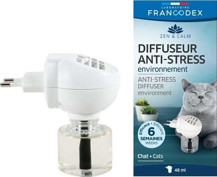 Kissan diffuusori Francodex Anti-Stress FR170335, 0,048 l hinta ja tiedot | Eläinten hoitotuotteet | hobbyhall.fi