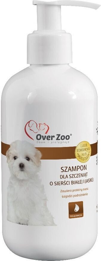 Shampoo valkoisille koirille Over Zoo, 250 ml hinta ja tiedot | Shampoot ja hoitoaineet lemmikeille | hobbyhall.fi