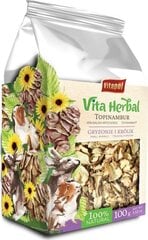 Ravintolisä jyrsijöille ja kaneille Vitapol Vita Herbal, 100 g hinta ja tiedot | Pieneläinten ruoat | hobbyhall.fi