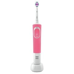 Braun Oral-B sähköhammasharja D100.413.1 Vitality 3D White, vaaleanpunainen hinta ja tiedot | Sähköhammasharjat | hobbyhall.fi
