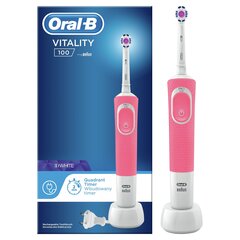 Braun Oral-B sähköhammasharja D100.413.1 Vitality 3D White, vaaleanpunainen hinta ja tiedot | Sähköhammasharjat | hobbyhall.fi