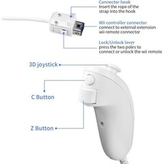 2-pakkaiset Nunchuck-ohjaimet Wiille, Nunchuk Joystick -kaukosäädinpelille C hinta ja tiedot | PVC-ikkunat | hobbyhall.fi