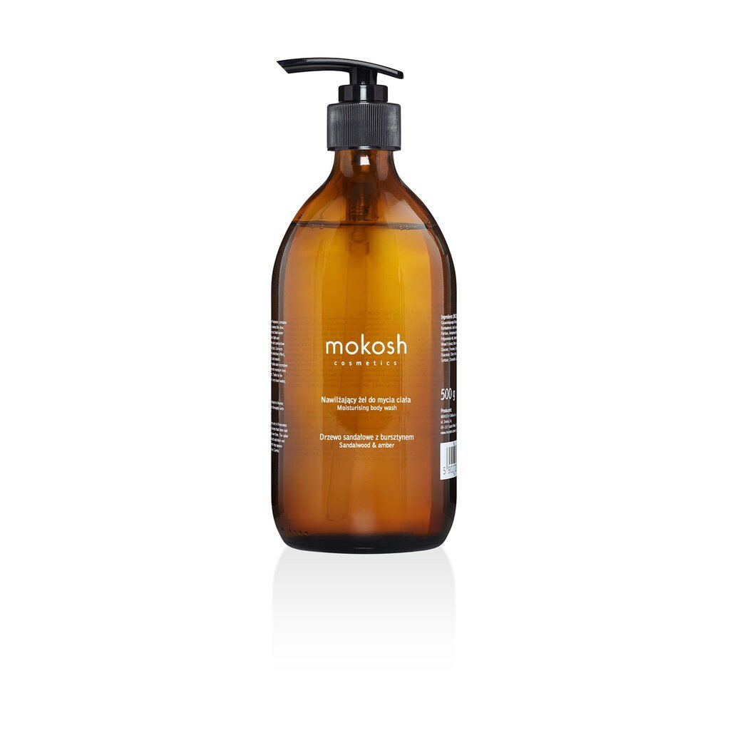 Mokosh Moisturizing Body Wash 500 ml - Kosteuttava vartalopesuaine santelipuun ja meripihkan kera. hinta ja tiedot | Suihkusaippuat ja suihkugeelit | hobbyhall.fi