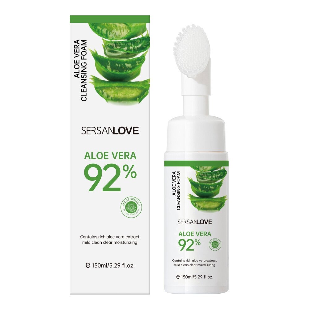 SERSANLOVE - Aloe Vera Cleansing Foam, 150ml - Kasvojen puhdistusvaahto, jossa on aloe veraa. hinta ja tiedot | Kasvojen puhdistusaineet | hobbyhall.fi