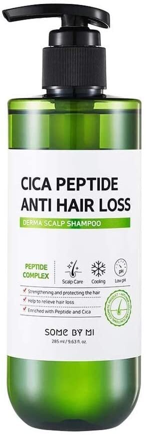 SOME BY MI Cica Peptide Anti Hair Loss Derma Scalp Shampoo 285 ml (L) - Hiustenlähtöä ehkäisevä shampoo - Hiustenlähtöä ehkäisevä shampoo hinta ja tiedot | Shampoot | hobbyhall.fi