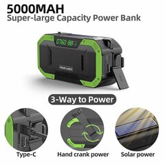 BooM Crank Radio 5000 mAh Power Bank Bluetooth kaiutinvalo hinta ja tiedot | Kelloradiot ja herätyskellot | hobbyhall.fi