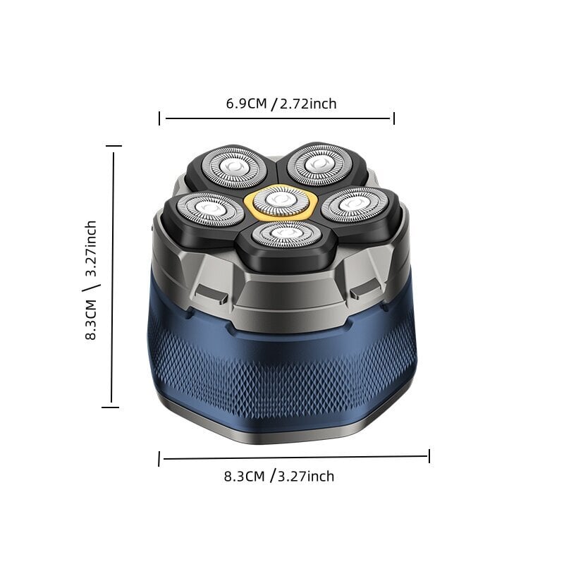 Titanium miesten sähköparranajokone johdoton parranajokone latauspäällä märkä- ja kuivaparranajokone Hypoallergeeninen hinta ja tiedot | Suoristusraudat ja kihartimet | hobbyhall.fi