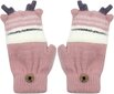 Glove Cabriolet Flip Top Lämmin Pehmeä Fingerless Keskivaaleanpunainen hinta ja tiedot | Pyyhkeet | hobbyhall.fi