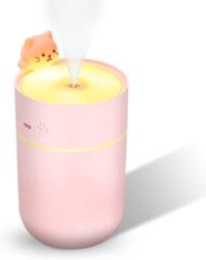 Kannettava minipöytäkoneen USB-kostutin 260 ml, Cute Kitten Pieni Cool Mist -kostuttimet yövalo Automaattinen sammutus Erittäin hiljainen hinta ja tiedot | Ilmankostuttimet | hobbyhall.fi