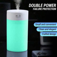 USB-kostutin, kannettava Mini 400 ml Pieni Cool Mist -kostutin, valkoinen hinta ja tiedot | Ilmankostuttimet | hobbyhall.fi