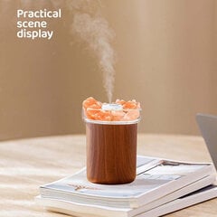 USB eteeristen öljyjen diffuusori Aroma Cold Mist Salt Lamp ilmankostutin, valkoinen hinta ja tiedot | Ilmankostuttimet | hobbyhall.fi