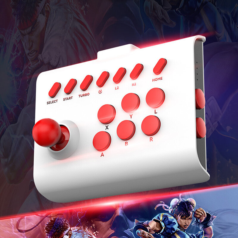 Mustavalkoinen Bluetooth-yhteensopiva langallinen ohjain 2.4G Connection Arcade-pelikonsoli Joystick PS3-PS4 Switch PC Android iOS hinta ja tiedot | Pelikonsolitarvikkeet | hobbyhall.fi